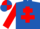ROYAL BLUE, RED Cross of Lorraine and sleeves, quartered cap