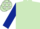 LIGHT GREEN, dark blue sleeves, orange cap, white stars