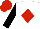 White, Red diamond, Black sleeves, Red cap