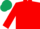 Red, Dark Green and Red chevrons on sleeves, Dark Green cap