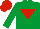 Emerald Green, Red inverted triangle, Red cap