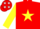 RED, yellow star & sleeves, red cap, white stars
