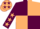 Maroon and Beige (quartered), Maroon sleeves, Beige stars