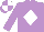 Mauve, White diamond, quartered cap