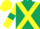 Dark Green, Yellow cross belts, Yellow sleeves, Dark Green armlets, Yellow cap