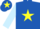Royal Blue, Yellow star, Light Blue sleeves, Royal Blue cap, Yellow star