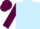 LIGHT BLUE, MAROON sleeves and cap