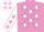 Mauve, White stars, White sleeves, Mauve stars