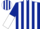 Dark Blue and White stripes, halved sleeves