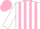 White and Pink stripes, White sleeves, Pink cap