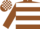 Brown, White hoops, Brown sleeves, check cap