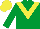 Emerald Green, Yellow chevron, Yellow cap