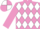 MAUVE & WHITE DIAMONDS, quartered cap