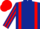Dark Blue, Red braces, striped sleeves, Red cap