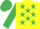 Yellow, Emerald Green stars, sleeves and cap