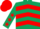 Dark Green, Red chevrons, Dark Green sleeves, Red stars, Red cap
