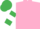 Pink, White and Emerald Green hooped sleeves, Emerald Green cap