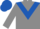 Grey, Royal Blue chevron, Royal Blue cap