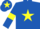 Royal Blue, Yellow star, armlets and star on cap