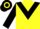 Yellow, Black chevron and sleeves, Black and Yellow hooped cap