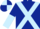 Dark Blue, Light Blue cross belts, halved sleeves, quartered cap