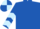 Royal Blue, Light Blue chevrons on sleeves, quartered cap
