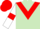 Light Green, Red chevron, White sleeves, Red armlets, Red cap