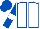 White, Royal Blue seams, Royal Blue sleeves, White armlets, Royal Blue cap