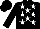 BLACK, white stars