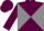 Maroon and Grey diabolo, Maroon cap