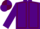 Purple, Maroon seams, quartered cap