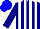 Navy Blue, Red and White stripes, Blue cap