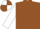 Brown, White sleeves, quartered cap