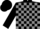 Black and Grey check, Black sleeves and cap