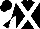 Black, White cross belts, diabolo on sleeves