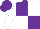 Purple and White (quartered), White sleeves