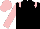 Black, Pink epaulets, sleeves and cap