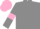 Grey, Pink armlets, Pink cap