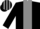 Black, Grey stripe, striped cap