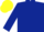 DARK BLUE, yellow armlet, yellow cap