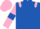 Royal Blue, Pink epaulets, Pink sleeves, Royal Blue armlets, Pink cap