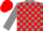 Grey and Red check, Grey sleeves, Red cap