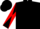 Black, Black and Red diabolo on sleeves