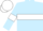Light Blue, White hoop, armlets and cap