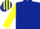 Dark Blue, Yellow sleeves, striped cap