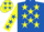 Royal Blue, Yellow stars, Yellow sleeves, Royal Blue stars