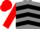 Grey, Black chevrons, Red sleeves and cap