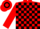 RED & BLACK CHECK, red sleeves, hooped cap