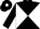 BLACK & WHITE DIABOLO, black sleeves, white diamond on cap