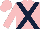 Pink, Dark Blue cross belts